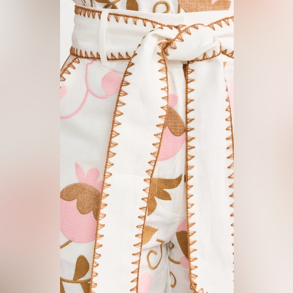 Lug Von Siga 100% Linen Floral Embroidered Shorts (NWT) - Picture 5 of 6